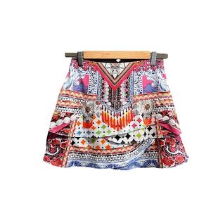 Lucky in Love Graphic Women's Activewear Skort Skirt Size XS (0-2)